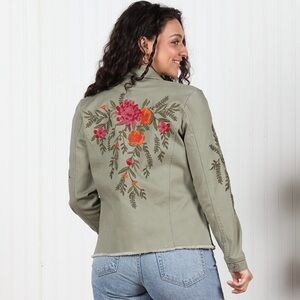 Floral Embroidered Women's Jacket